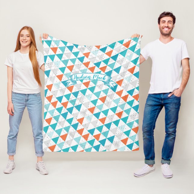 Couverture Polaire Amérindien Baby Boy Tribal Tepee (En situation)