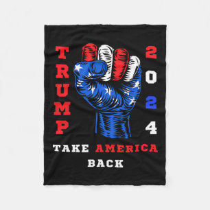 Couverture Polaire Amérique Retour Trump 2024 Maga Républicains Patri