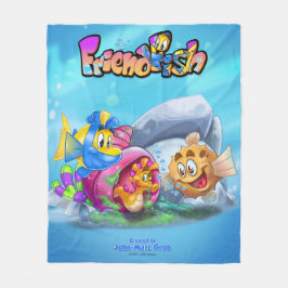 Couverture Polaire AmiPoisson mignon poisson caricature poisson