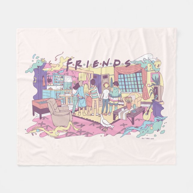 Couverture Polaire AMIS™ | Dessin de l'appartement (Devant (Horizontal))