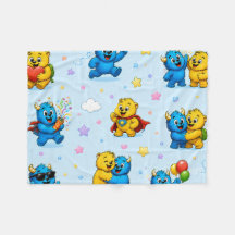 Amis Monstres Heureux Motif Pastel de Jeux