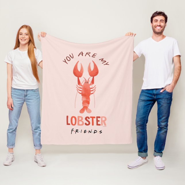 Couverture Polaire AMIS™ | Vous êtes mon homard aquarelle graphique (En situation)