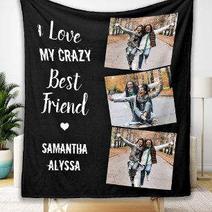 Couverture Polaire Amitié I Love My Crazy Best Friends Photo