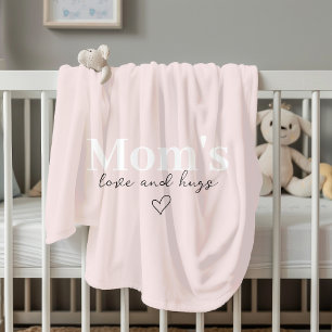 Couverture Polaire Amour et accents de maman Pink Cosy   Fête des mèr