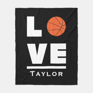 Couverture Polaire Amour Et Vie Basketball Sport Ventilateur Personna