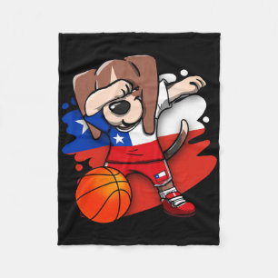 Couverture Polaire Amoureux de Beagle Dabbing Chili Maillot Squelette
