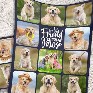 Couverture Polaire Amoureux des chiens Best Friend Custom 11 Pet Phot
