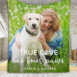 Couverture Polaire Amoureux des chiens True Love Possède 4 Pws Photo 