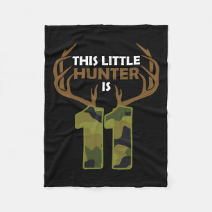 Couverture Polaire Amusant 11e anniversaire 11 ans Deer Hunter Cadeau