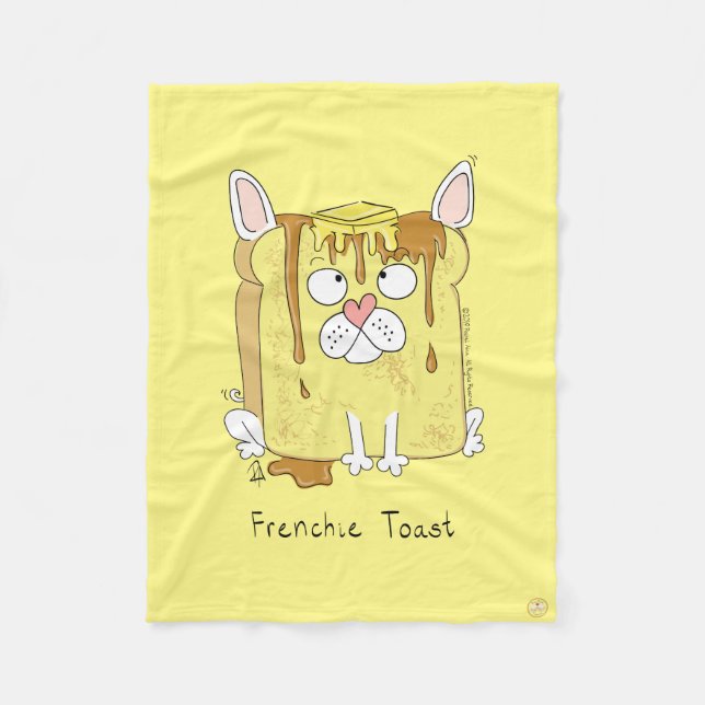 Couverture Polaire Amusant Français Bulldog Frenchie Chien mignon Enf (Devant)