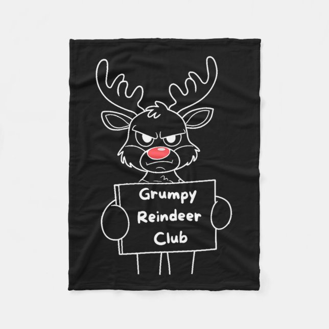 Couverture Polaire Amusant Joyeux Noël Mpy Reindeer Club Festif Re (Devant)