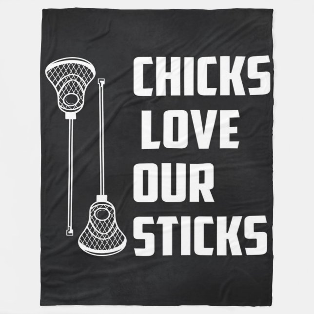 Couverture Polaire Amusant Lacrosse - Lacrosse Lover Cadeau (Devant)