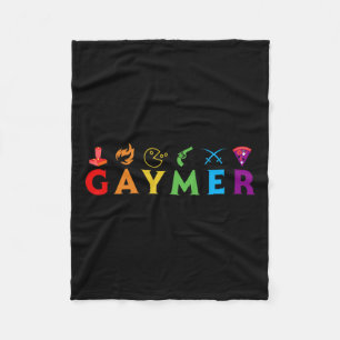 Couverture Polaire Amusant Lgbt Pride Gay Gamer Vidéo Joueur