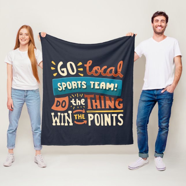 Couverture Polaire Amusant Ventilateur sportif Cheerleader (En situation)