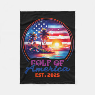 Couverture Polaire Amusante Amérique des Etats-Unis Chemise Golfe des