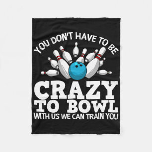 Couverture Polaire Amusante Conception De Bowling Pour Hommes Femmes