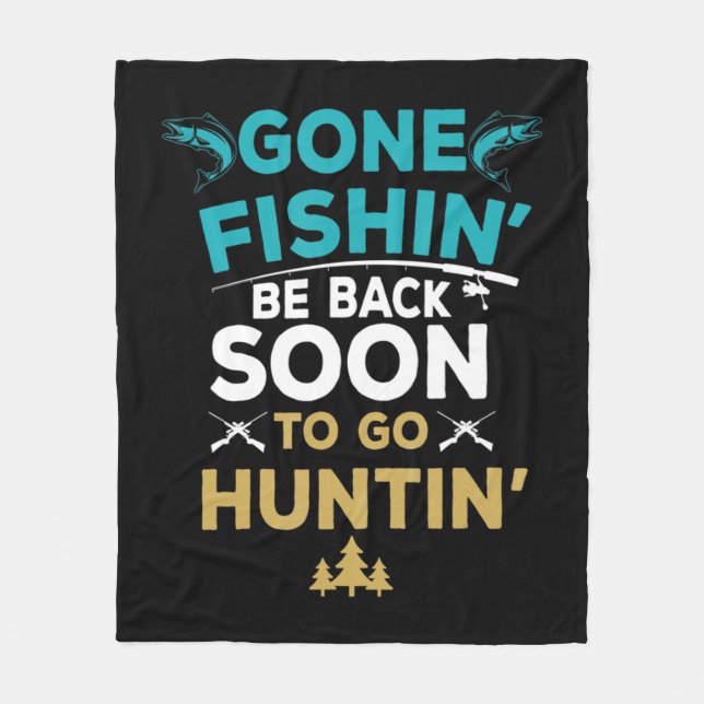 Couverture Polaire Amusants Pêcheur Chasse Pêcheur Pêcheur Cadeau (Devant)