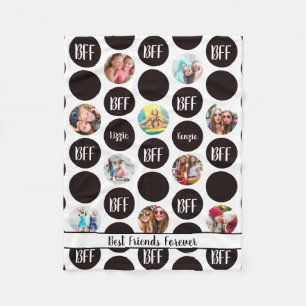 Couverture Polaire Amusement moderne BEST AMIS Photo Polka Dot SM