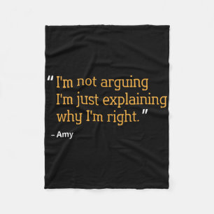 Couverture Polaire Amy Don Quote Personnalisé Funny Birthday Name Id
