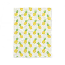 Ananas et rayures tropicaux