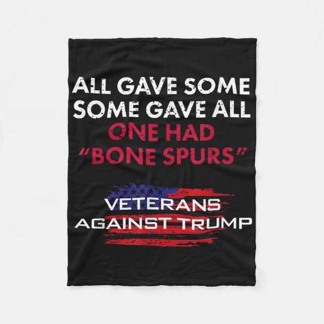 Couverture Polaire Anciens Combattants Anti-Trump Bone Dodger Spurs P (Devant)