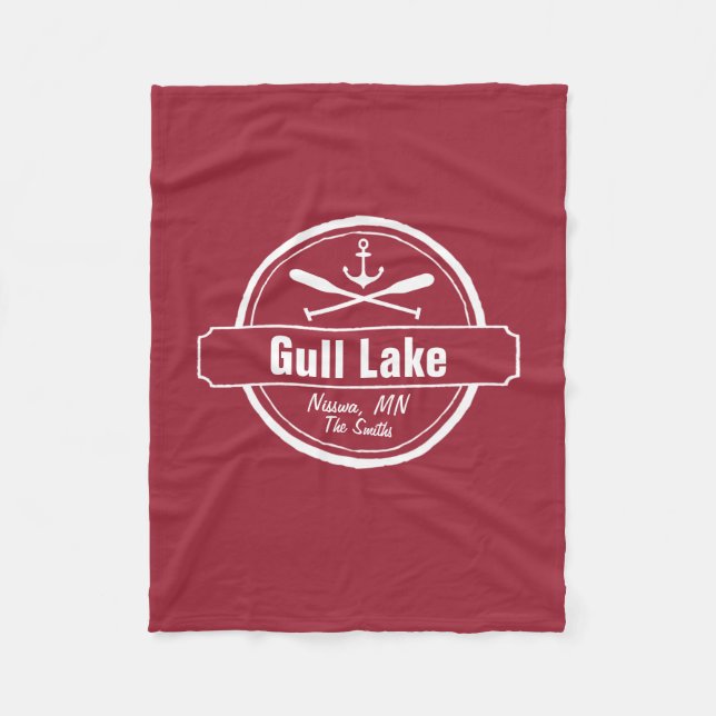 Couverture Polaire Ancrage de Gull Lake Minnesota, ville de pagaies e (Devant)