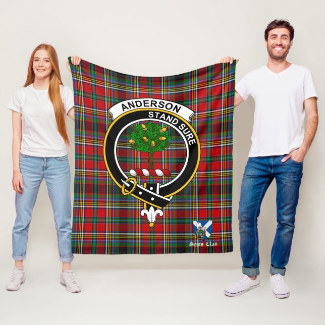 Couverture Polaire Anderson De L'Insigne De Clan D'Arfrein Tartan Pla (En situation)