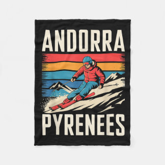 Couverture Polaire Andorra pyrenees ski resort, fun alpine skiing And