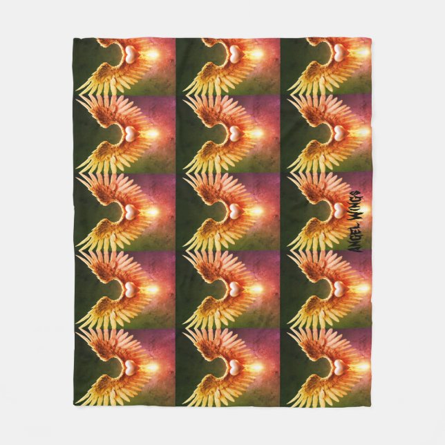 Couverture Polaire Angel Wings (Devant)