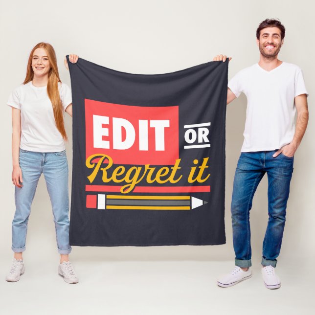Couverture Polaire Anglais Enseignant Modifier ou Regret It Rouge Bla (En situation)