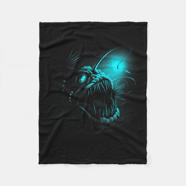 Couverture Polaire Anglerfish Deep Sea Creatures Angler Fish Ocean Se (Devant)