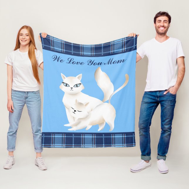 Couverture Polaire animal amoureux des chats mignon (En situation)