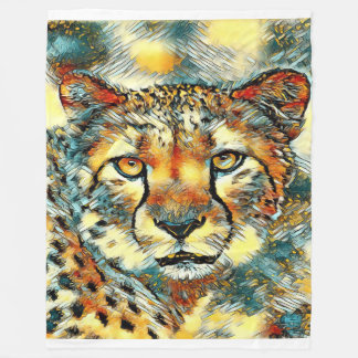Couverture Polaire Animal Art Cheetah Cadeaux Amateurs | Amateurs de 