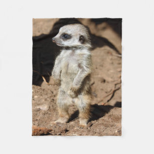 Couverture Polaire Animal doux mignon merveilleux de Meerkat