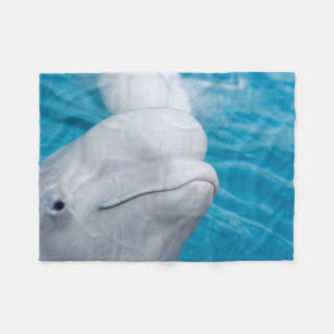 Couverture Polaire Animal marin de la petite baleine béluga