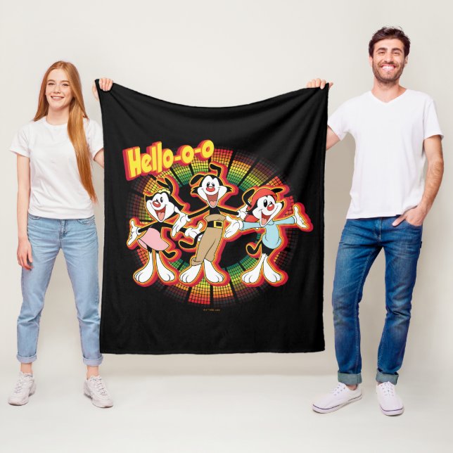 Couverture Polaire Animaniacs | Hello-o Retro Equalizer Graphic (En situation)