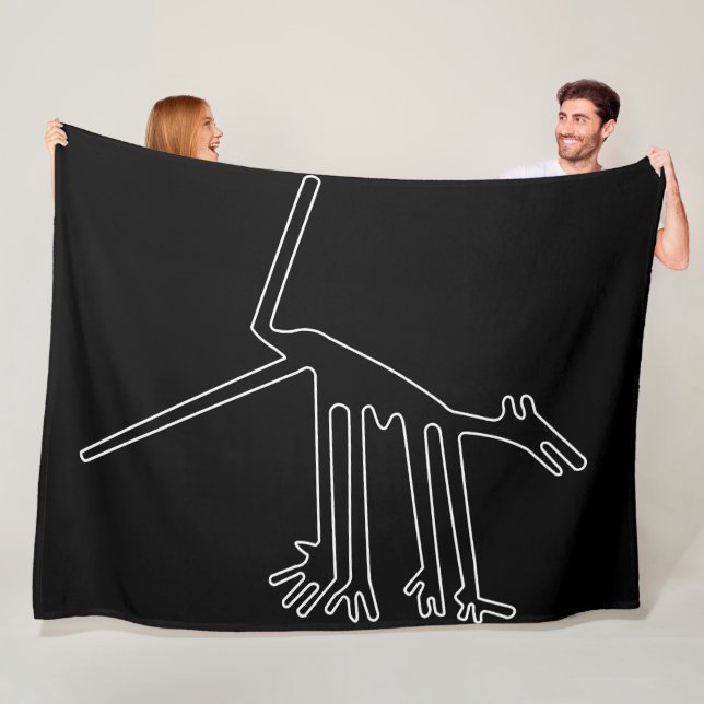Couverture Polaire Animaux anciens - Terre Tribal antique (En situation)