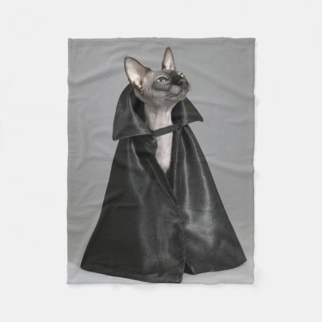 Couverture Polaire Animaux de bébés cutest | Chat sans poil Sphynx (Devant)