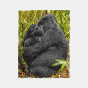 Couverture Polaire Animaux de bébés cutest   Gorilla & bébé