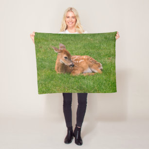 Couverture Polaire Animaux de bébés cutest Little Fawn
