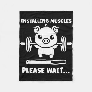Couverture Polaire Animaux Installation Muscles Fitness Musculation C