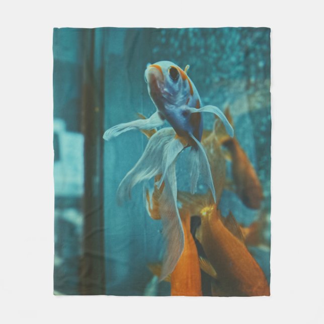 Couverture Polaire Animaux marins cool (Devant)