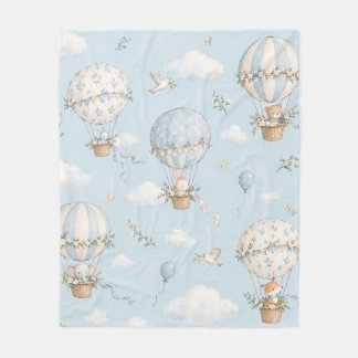 Couverture Polaire Animaux Mignons Ballon Aerien Nurserie I Enfants