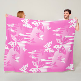 Couverture Polaire Animaux Nature - Bouffées Papillons de tatouage 1