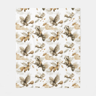 Couverture Polaire Animaux volants lunaires