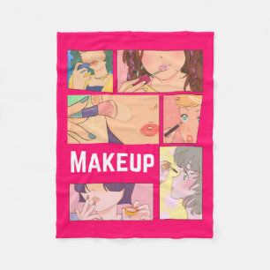 COUVERTURE POLAIRE ANIME EXTRAORDINAIRE, FILLE, MAKEUP