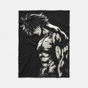 Couverture Polaire Anime Homme Personnage Travail des Biceps Motivati