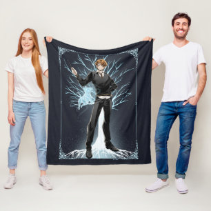 Couverture Polaire Anime le Patronus Terrier Jack Russell de Ron Weas