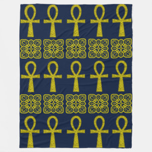 Couverture Polaire Ankh jaune