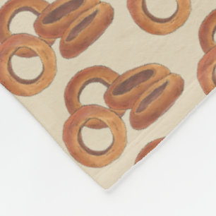 Couverture Polaire Anneaux d'oignon frits Junk Fast Food Foodie